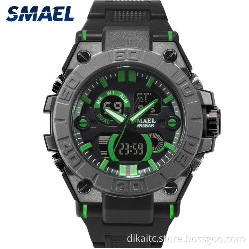SMAEL Luxury Brand Men Analog Digital Watch